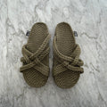 Slip on Khaki w. Black Sole